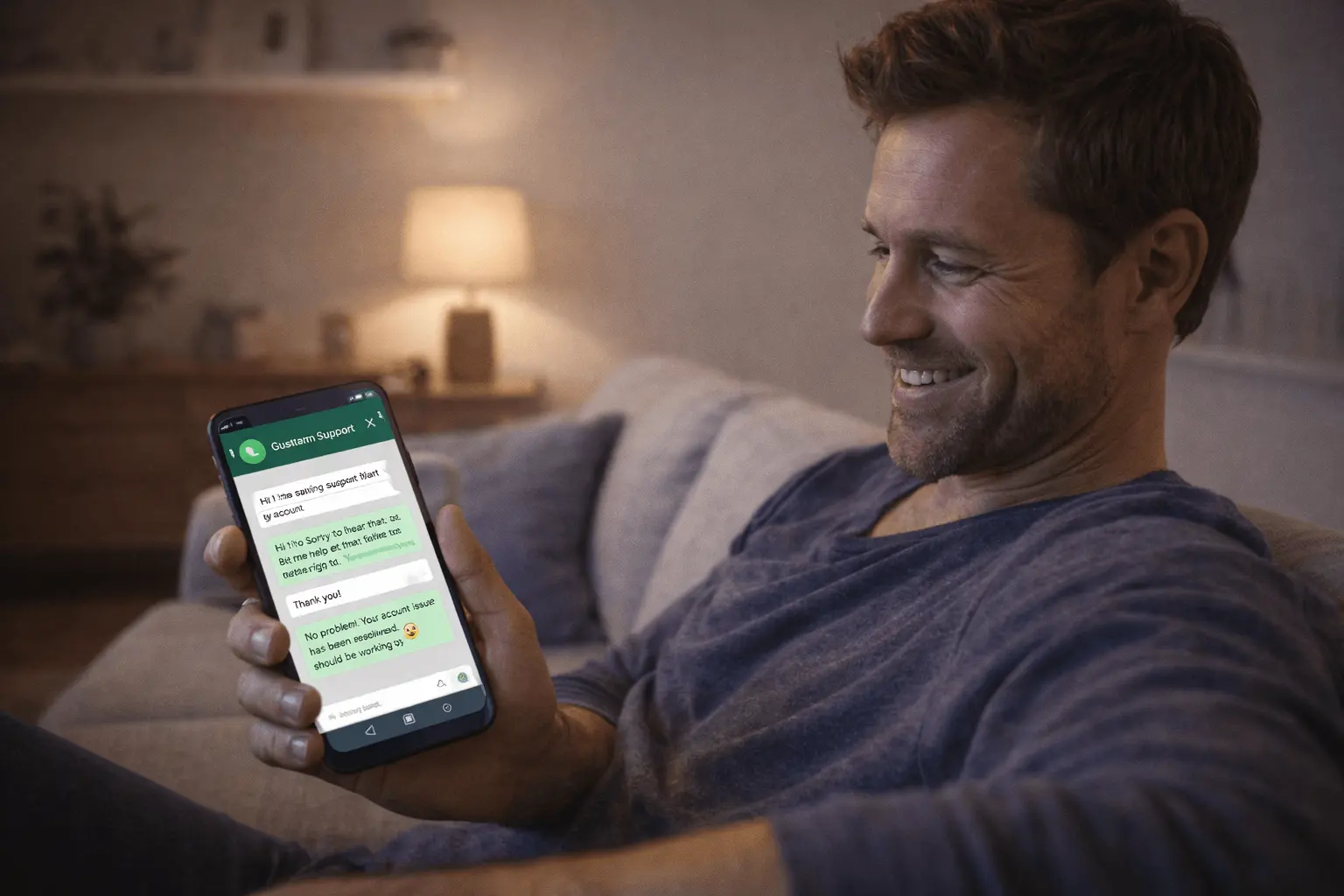 IPTV Nordic support via WhatsApp