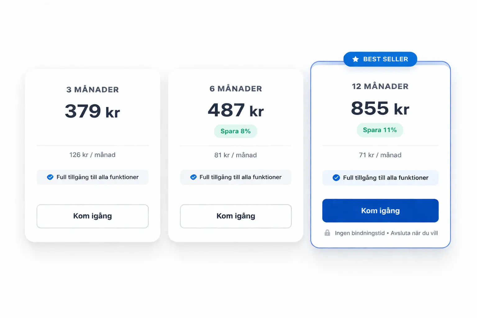 IPTV abonnemang priser 3 6 12 månader