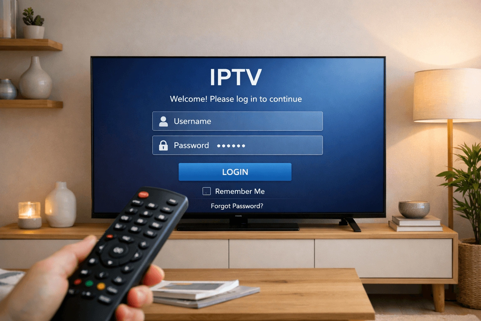 Ladda kanaler och börja streama IPTV