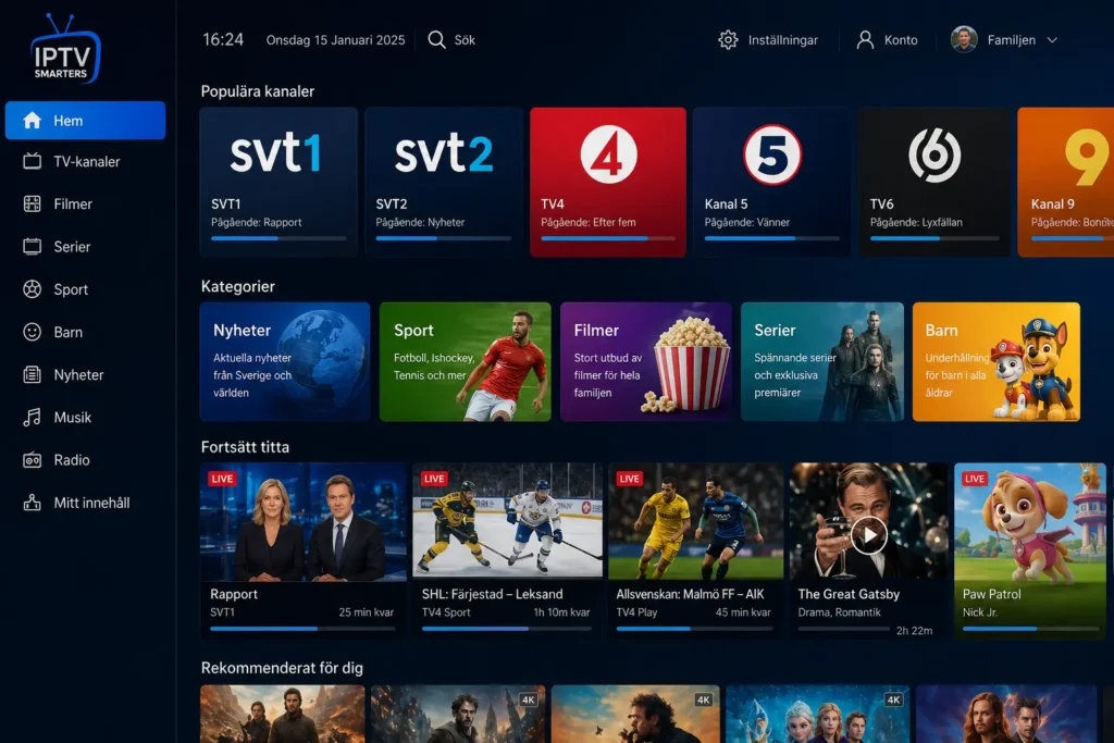 streama svenska kanaler utomlands
