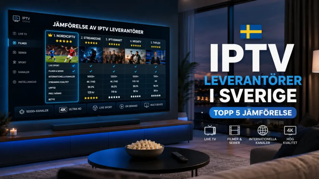 bästa IPTV-tjänst Sverige