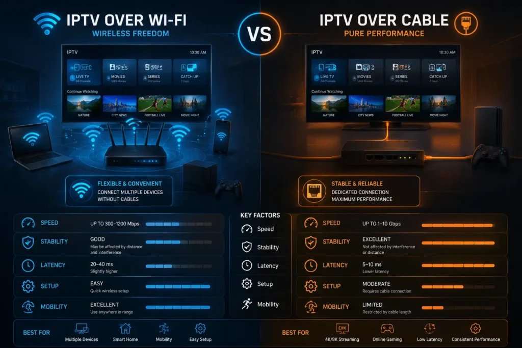trådlös IPTV-anslutning
