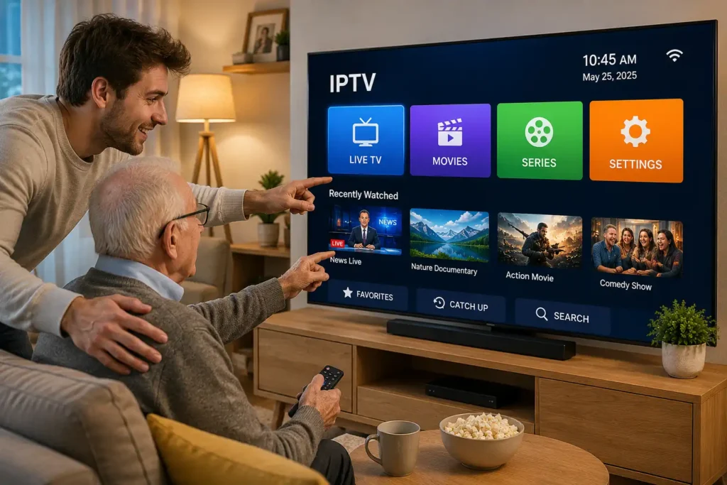 enkel TV-streaming för seniorer
